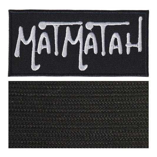 MAXIMUMPATCHES - Matmatah - 10 cm x 4,7 cm - Ecusson Patch Brodé Avec Scratch Cousu Au Dos + Carré Scratch A Coudre, Face Opposé 10 cm x 10 cm/Groupe Musique Métal Rock Punk Heavy Trash Blues