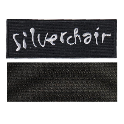 MAXIMUMPATCHES - Silverchair - 10 cm x 3,5 cm - Ecusson Patch Brodé Avec Scratch Cousu Au Dos + Carré Scratch A Coudre, Face Opposé 10 cm x 10 cm/Groupe Musique Métal Rock Punk Heavy Trash Blues