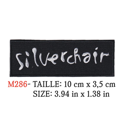 MAXIMUMPATCHES - Ecusson Patch Brodé Thermocollant - 10 cm x 3,5 cm - Silverchair Groupe Musique Rock Punk Hard Trash Métal Heavy Psychedelic