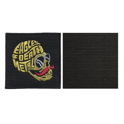 MAXIMUMPATCHES - Eagles Of Death Metal - 8 cm x 8 cm - Ecusson Patch Brodé Avec Scratch Cousu Au Dos + Carré Scratch A Coudre, Face Opposé 10 cm x 10 cm/Groupe Musique Métal Rock Punk Heavy Trash Blues