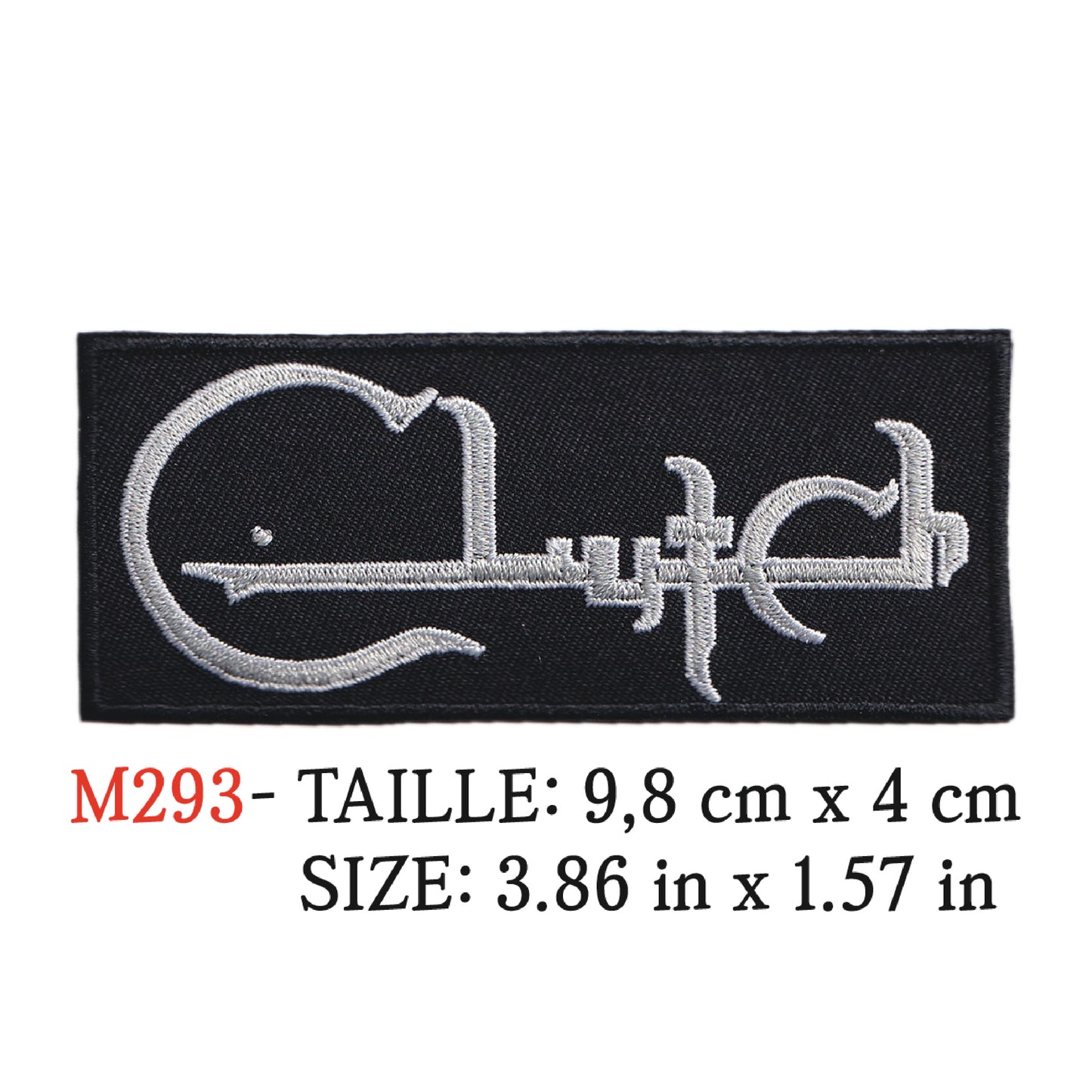 MAXIMUMPATCHES - Ecusson Patch Brodé Thermocollant - 9,8 cm x 4 cm - Clutch Groupe Musique Rock Punk Hard Trash Métal Heavy Psychedelic