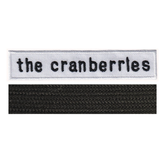 MAXIMUMPATCHES - The Cranberries - 10 cm x 2 cm - Ecusson Patch Brodé Avec Scratch Cousu Au Dos + Carré Scratch A Coudre, Face Opposé 10 cm x 10 cm/Groupe Musique Métal Rock Punk Heavy Trash Blues