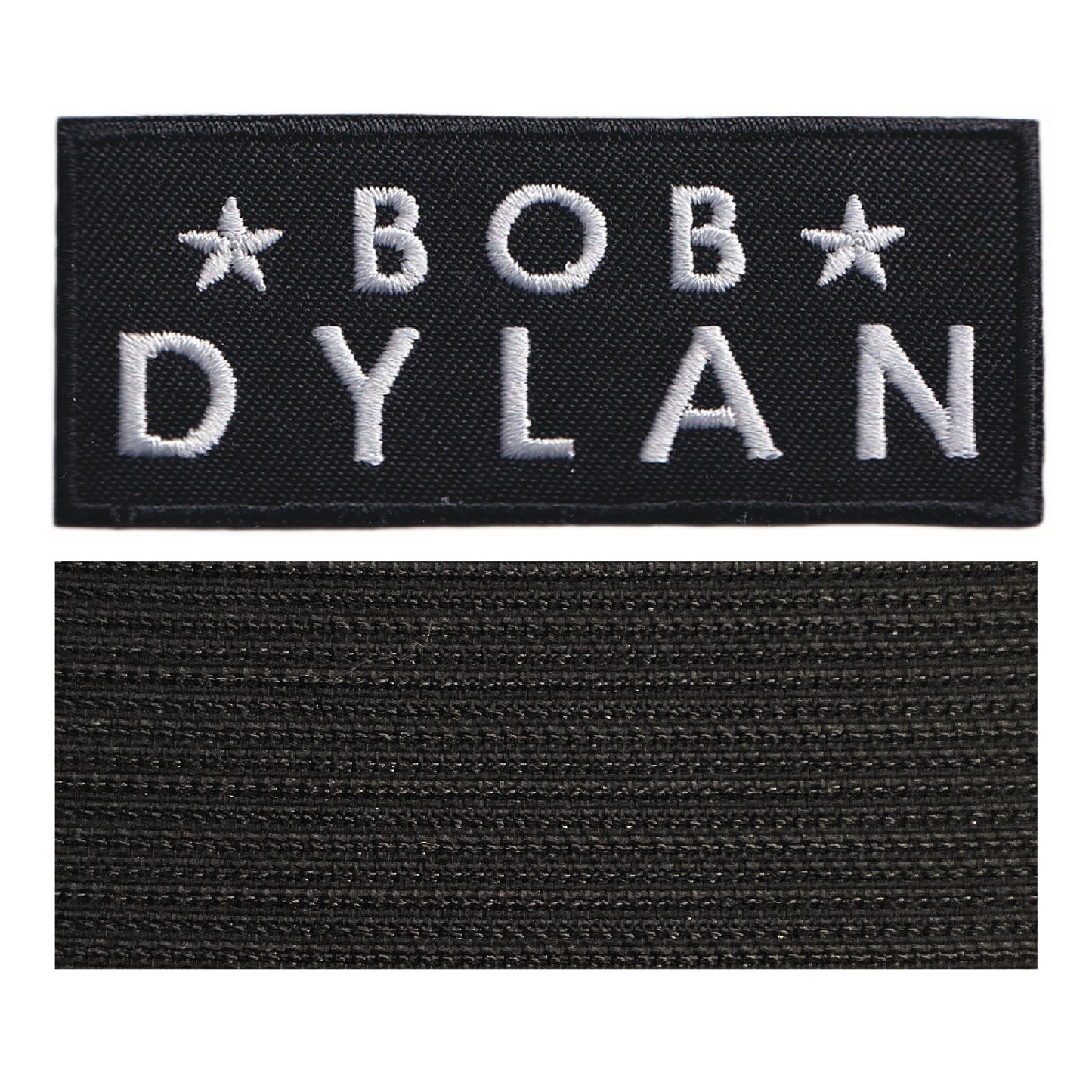 MAXIMUMPATCHES - 303M - 8 cm x 3,2 cm - Ecusson Patch Brodé Avec Scratch Cousu Au Dos + Carré Scratch A Coudre, Face Opposé 10 cm x 10 cm/Groupe Musique Métal Rock Punk Heavy Trash Blues