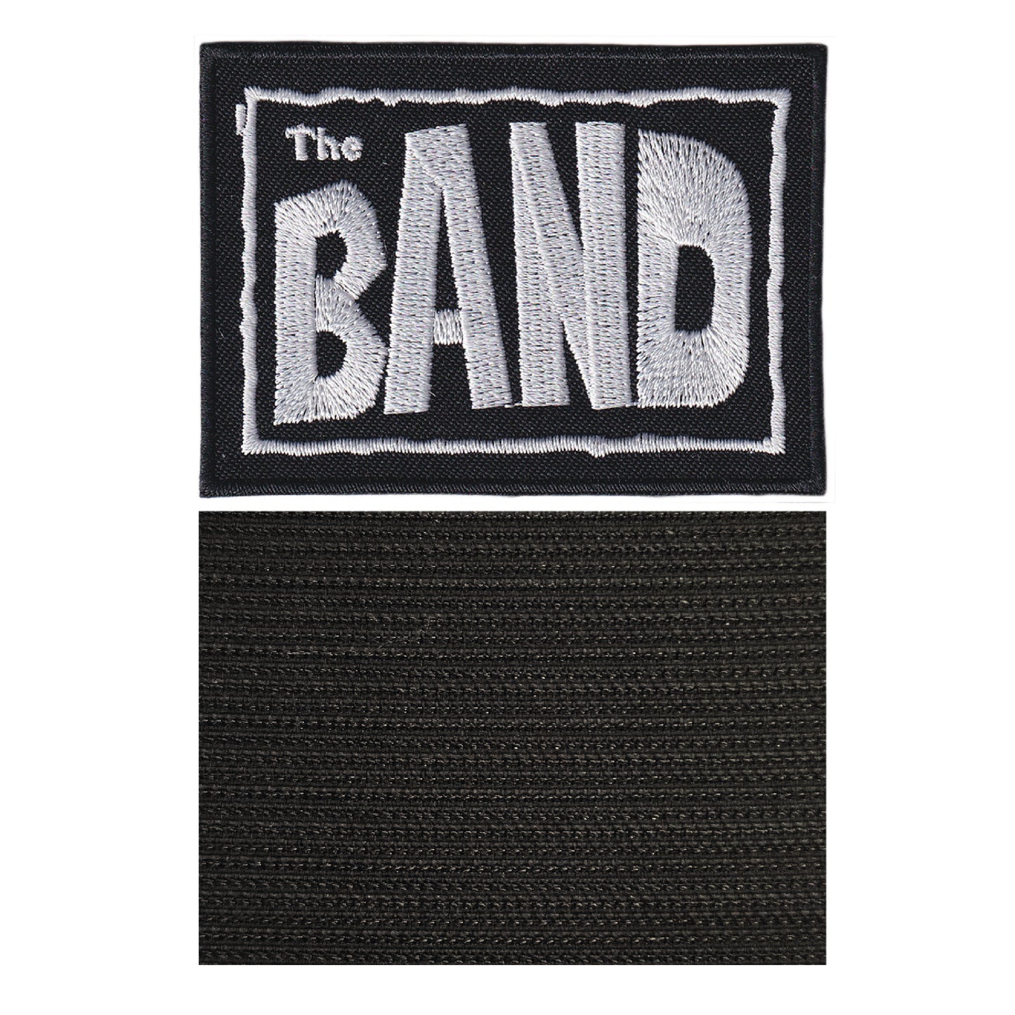 MAXIMUMPATCHES - The Band - 8 cm x 5,8 cm - Ecusson Patch Brodé Avec Scratch Cousu Au Dos + Carré Scratch A Coudre, Face Opposé 10 cm x 10 cm/Groupe Musique Métal Rock Punk Heavy Trash Blues