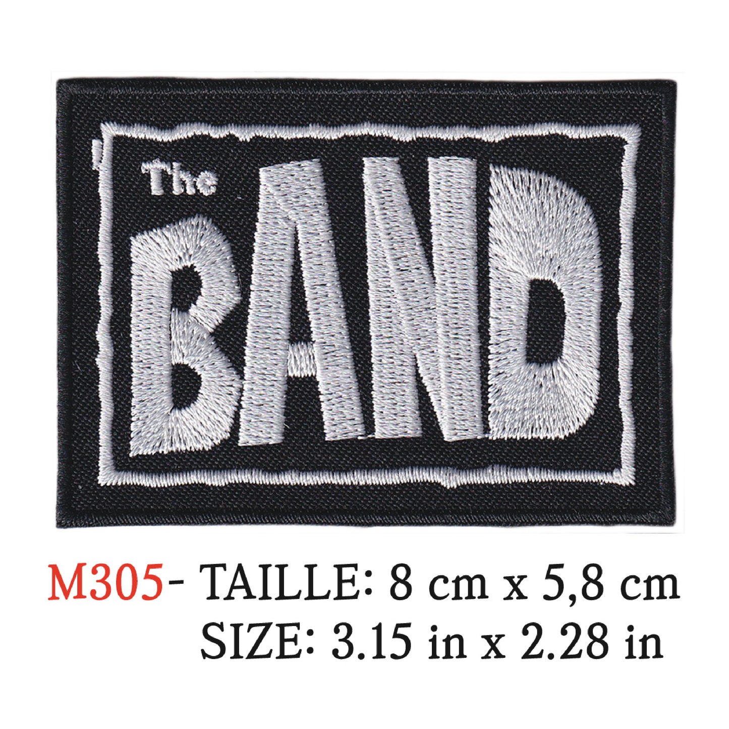 MAXIMUMPATCHES - Ecusson Patch Brodé Thermocollant - 8 cm x 5,8 cm - The Band Groupe Musique Rock Punk Hard Trash Métal Heavy Psychedelic