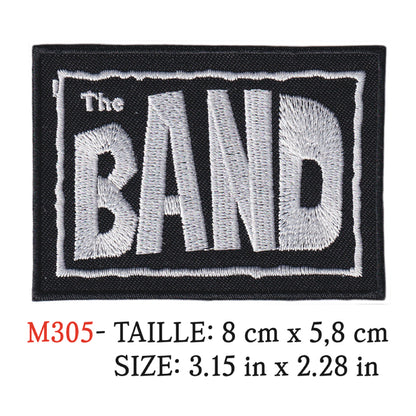 MAXIMUMPATCHES - Ecusson Patch Brodé Thermocollant - 8 cm x 5,8 cm - The Band Groupe Musique Rock Punk Hard Trash Métal Heavy Psychedelic