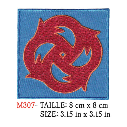 MAXIMUMPATCHES - Ecusson Patch Brodé Thermocollant - 8 cm x 8 cm - Groupe Musique Rock Punk Hard Trash Métal Heavy Psychedelic