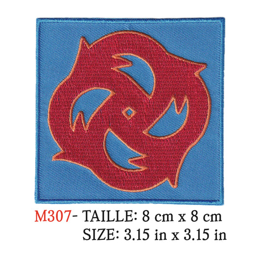 MAXIMUMPATCHES - Ecusson Patch Brodé Thermocollant - 8 cm x 8 cm - Groupe Musique Rock Punk Hard Trash Métal Heavy Psychedelic