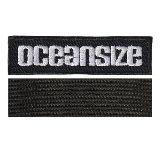 MAXIMUMPATCHES - Oceansize - 8 cm x 2 cm - Ecusson Patch Brodé Avec Scratch Cousu Au Dos + Carré Scratch A Coudre, Face Opposé 10 cm x 10 cm/Groupe Musique Métal Rock Punk Heavy Trash Blues