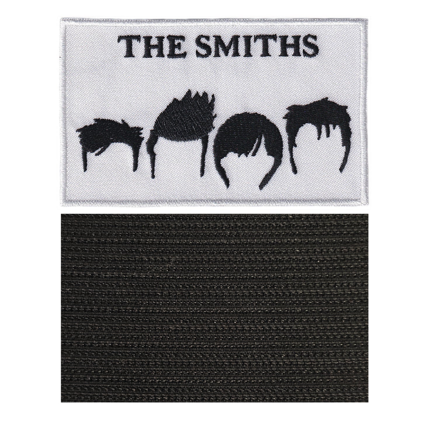 MAXIMUMPATCHES - The Smiths - 10 cm x 6 cm - Ecusson Patch Brodé Avec Scratch Cousu Au Dos + Carré Scratch A Coudre, Face Opposé 10 cm x 10 cm/Groupe Musique Métal Rock Punk Heavy Trash Blues