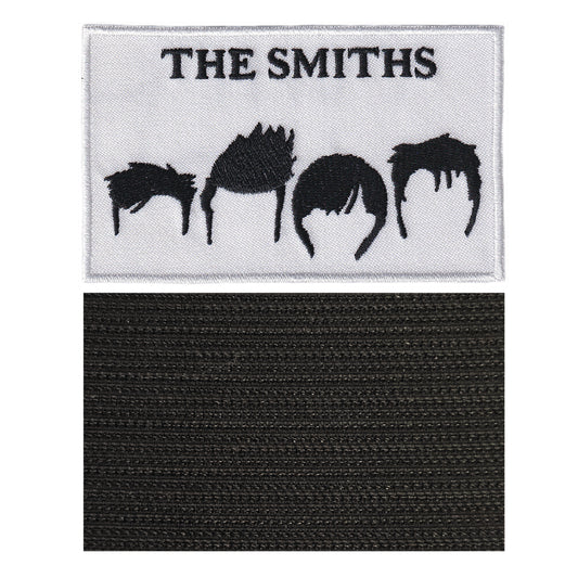 MAXIMUMPATCHES - The Smiths - 10 cm x 6 cm - Ecusson Patch Brodé Avec Scratch Cousu Au Dos + Carré Scratch A Coudre, Face Opposé 10 cm x 10 cm/Groupe Musique Métal Rock Punk Heavy Trash Blues