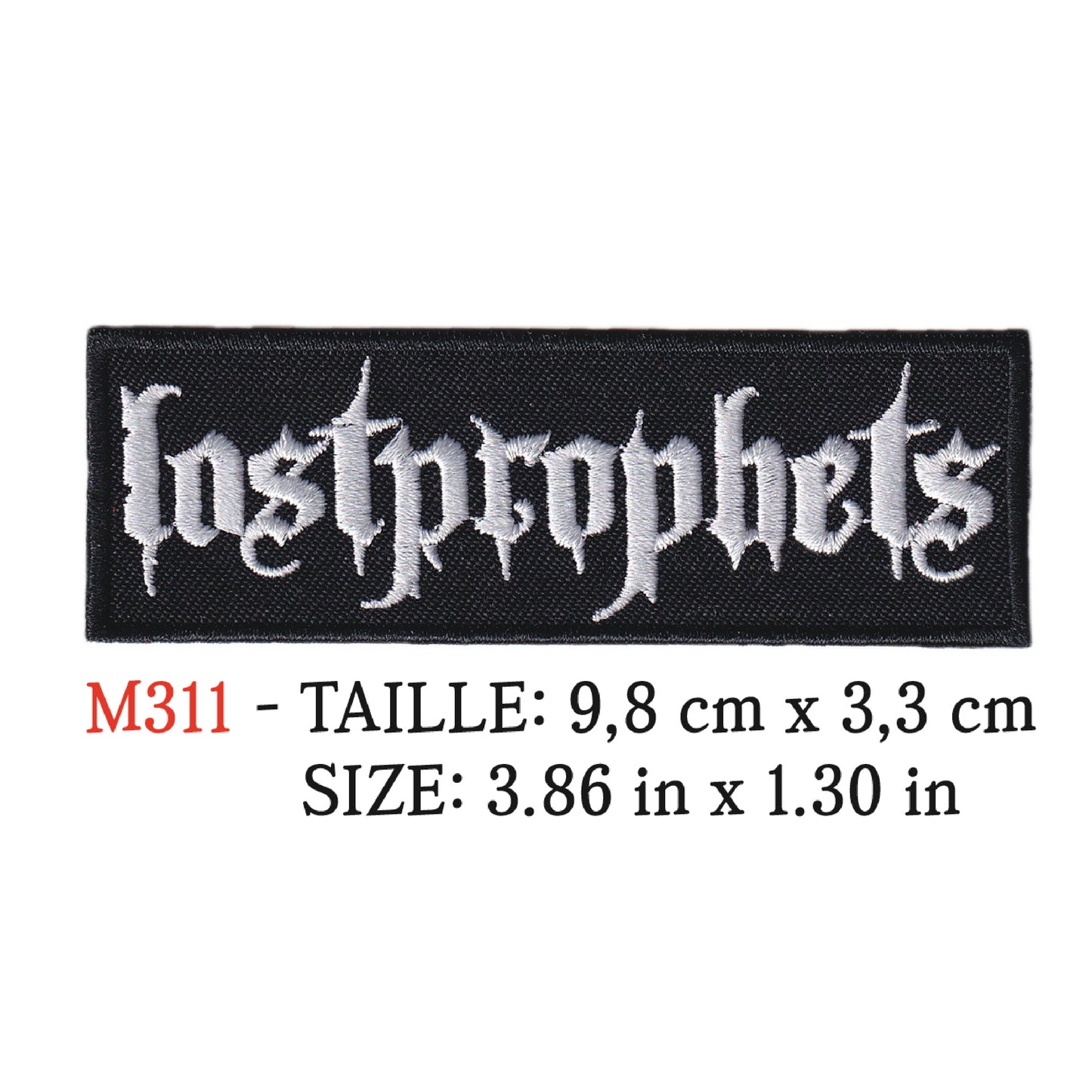 MAXIMUMPATCHES - Ecusson Patch Brodé Thermocollant - 9,8 cm x 3,3 cm - Lost Prophets