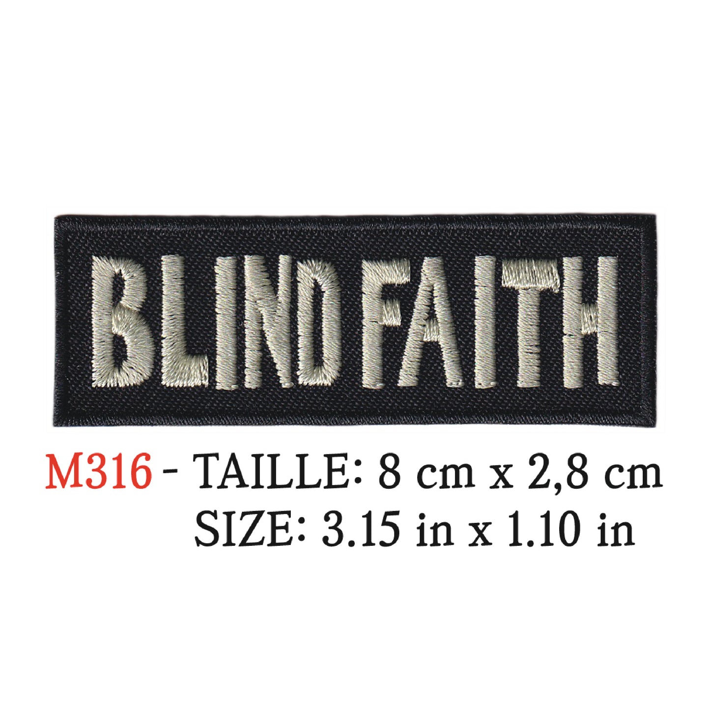 MAXIMUMPATCHES - Ecusson Patch Brodé Thermocollant - 8 cm x 2,8 cm - Groupe Musique Rock Punk Hard Trash Métal Heavy Psychedelic