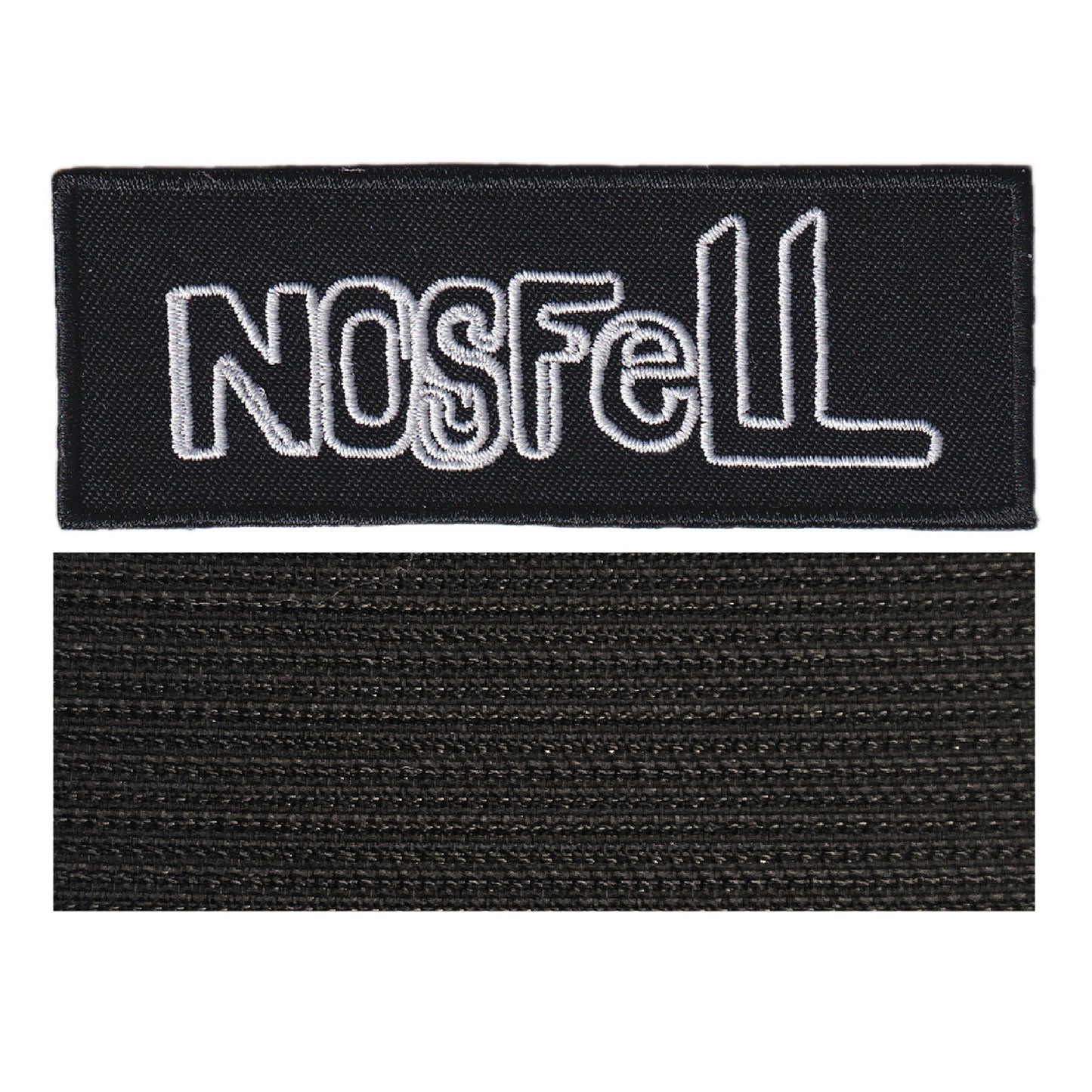 MAXIMUMPATCHES - Nosfell - 10 cm x 3,7 cm - Ecusson Patch Brodé Avec Scratch Cousu Au Dos + Carré Scratch A Coudre, Face Opposé 10 cm x 10 cm/Groupe Musique Métal Rock Punk Heavy Trash Blues