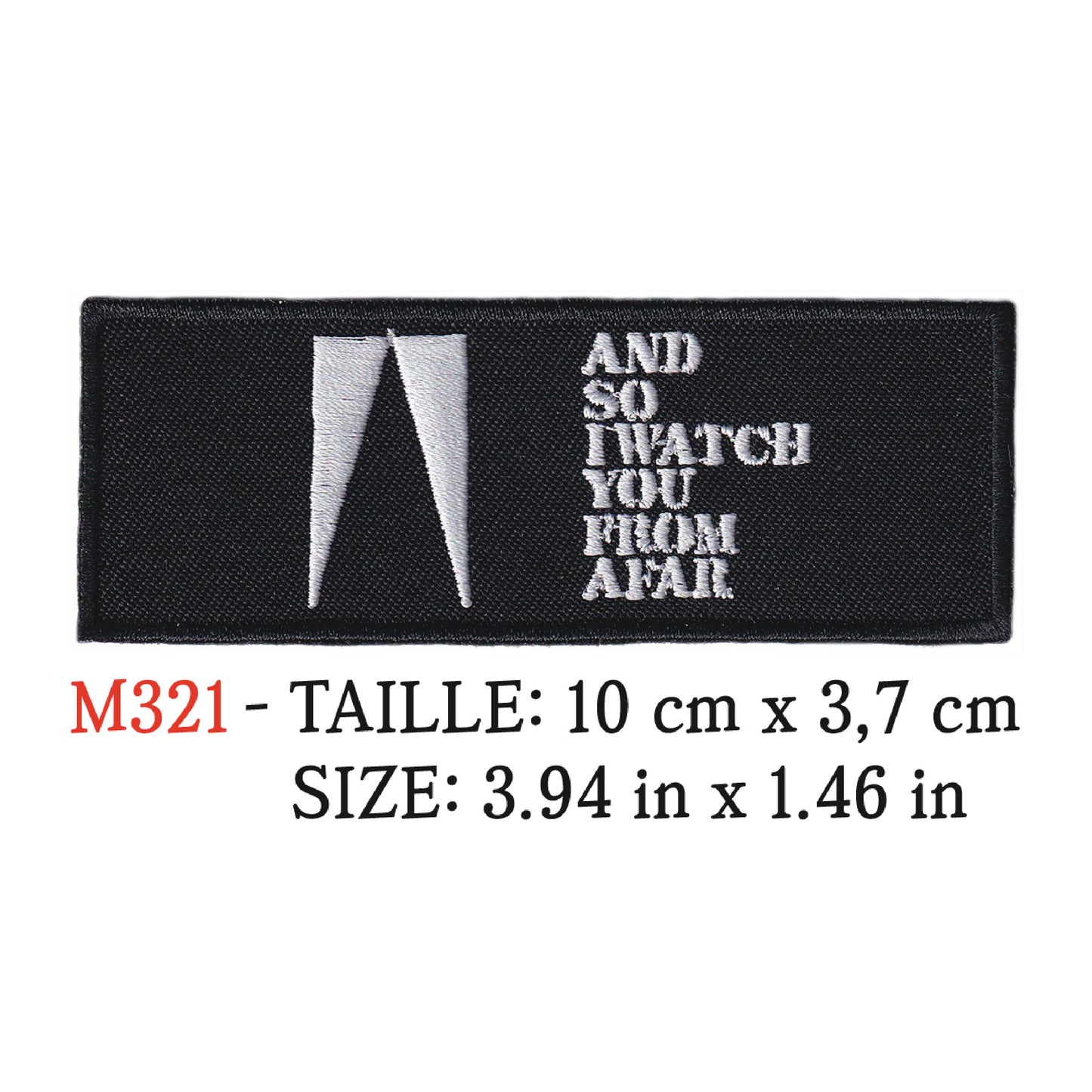 MAXIMUMPATCHES - Ecusson Patch Brodé Thermocollant - 10 cm x 3,7 cm - And So I Watch You From Afar Groupe Musique Rock Punk Hard Trash Métal Heavy Psychedelic