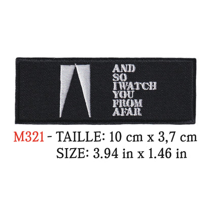 MAXIMUMPATCHES - Ecusson Patch Brodé Thermocollant - 10 cm x 3,7 cm - And So I Watch You From Afar Groupe Musique Rock Punk Hard Trash Métal Heavy Psychedelic