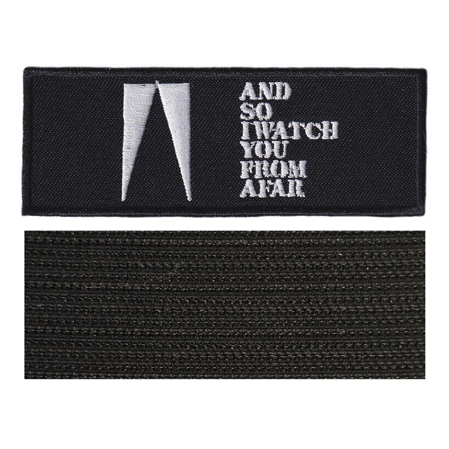 MAXIMUMPATCHES - And So I Watch You From Afar - 10 cm x 3,7 cm - Ecusson Patch Brodé Avec Scratch Cousu Au Dos + Carré Scratch A Coudre, Face Opposé 10 cm x 10 cm/Groupe Musique Métal Rock Punk Heavy Trash Blues