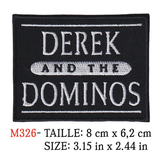 MAXIMUMPATCHES - Ecusson Patch Brodé Thermocollant - 8 cm x 6,2 cm - Derek And the Dominos Groupe Musique Rock Punk Hard Trash Métal Heavy Psychedelic