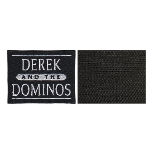MAXIMUMPATCHES - Derek And The Dominos - 8 cm x 6,2 cm - Ecusson Patch Brodé Avec Scratch Cousu Au Dos + Carré Scratch A Coudre, Face Opposé 10 cm x 10 cm/Groupe Musique Métal Rock Punk Heavy Trash Blues