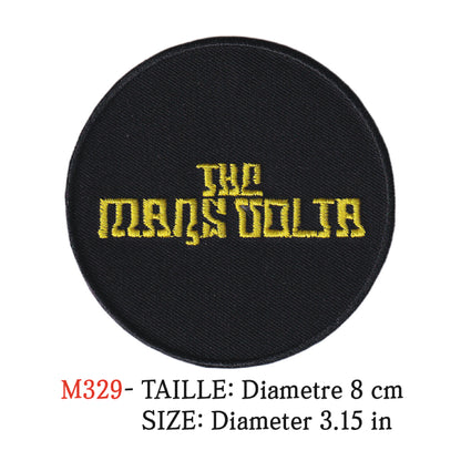 MAXIMUMPATCHES - Ecusson Patch Brodé Thermocollant - Diametre 8 cm - Mans Volta Groupe Musique Rock Punk Hard Trash Métal Heavy Psychedelic