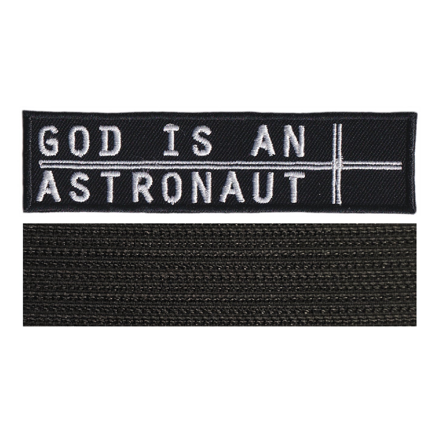 MAXIMUMPATCHES - God Is An Astronaut - 10 cm x 2,6 cm - Ecusson Patch Brodé Avec Scratch Cousu Au Dos + Carré Scratch A Coudre, Face Opposé 10 cm x 10 cm/Groupe Musique Métal Rock Punk Heavy Trash Blues
