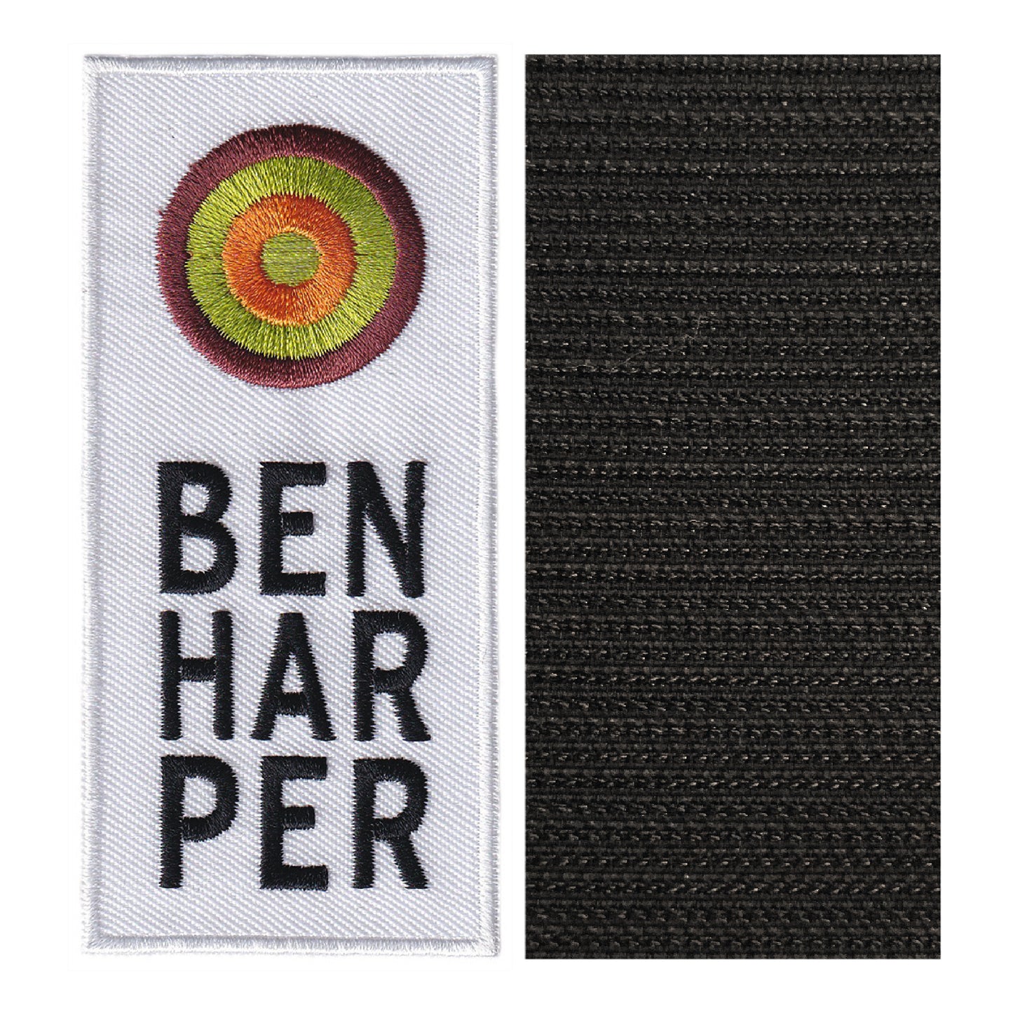 MAXIMUMPATCHES - 4,6 cm x 10 cm - Ecusson Patch Brodé Avec Scratch Cousu Au Dos + Carré Scratch A Coudre, Face Opposé 10 cm x 10 cm/Groupe Musique Métal Rock Punk Heavy Trash Blues)