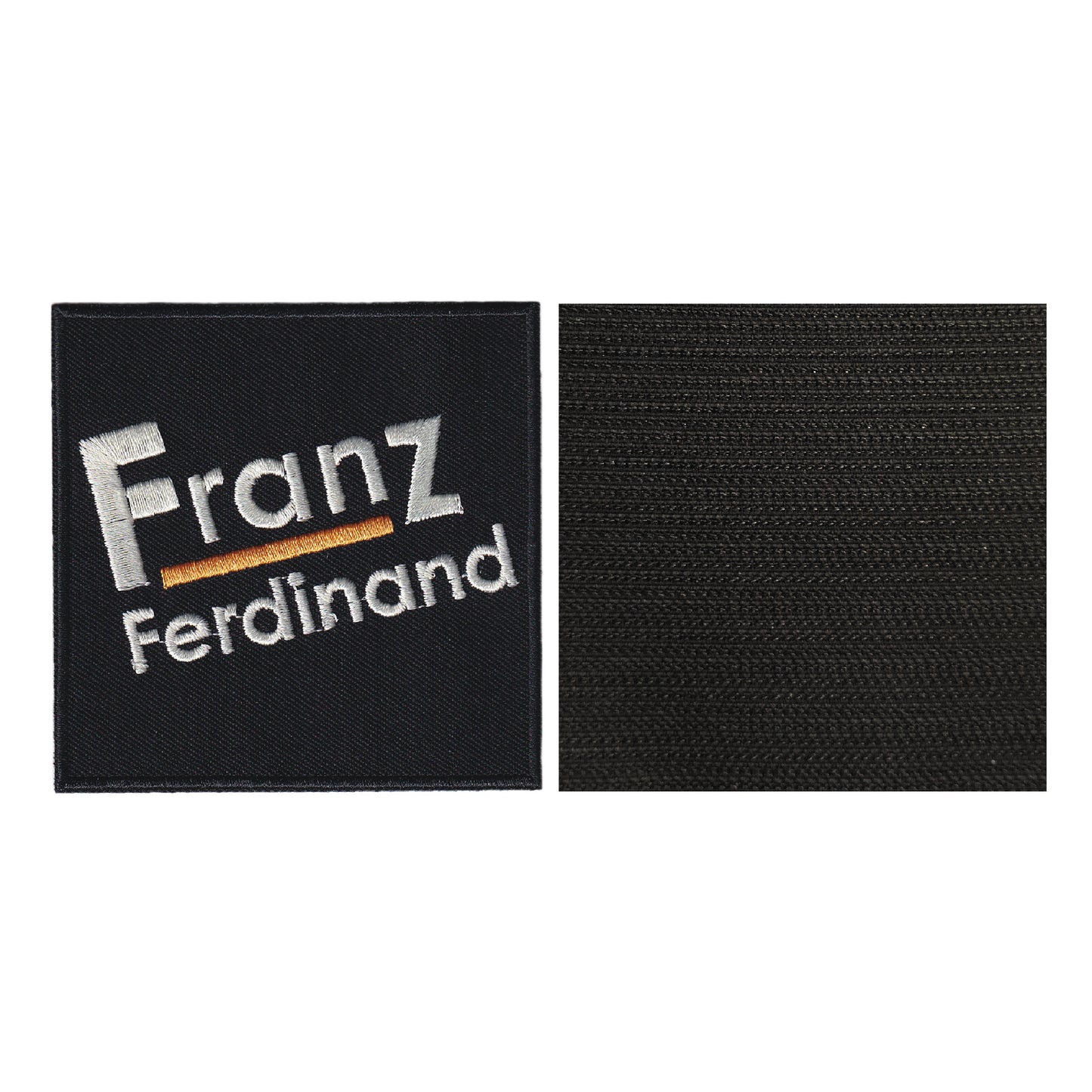 MAXIMUMPATCHES - Franz Ferdinand - 8 cm x 8 cm - Ecusson Patch Brodé Avec Scratch Cousu Au Dos + Carré Scratch A Coudre, Face Opposé 10 cm x 10 cm/Groupe Musique Métal Rock Punk Heavy Trash Blues