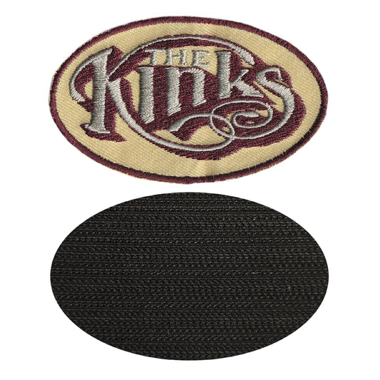 MAXIMUMPATCHES - The Kinks - 7,8 cm x 4,7 cm - Ecusson Patch Brodé Avec Scratch Cousu Au Dos + Carré Scratch A Coudre, Face Opposé 10 cm x 10 cm/Groupe Musique Métal Rock Punk Heavy Trash Blues