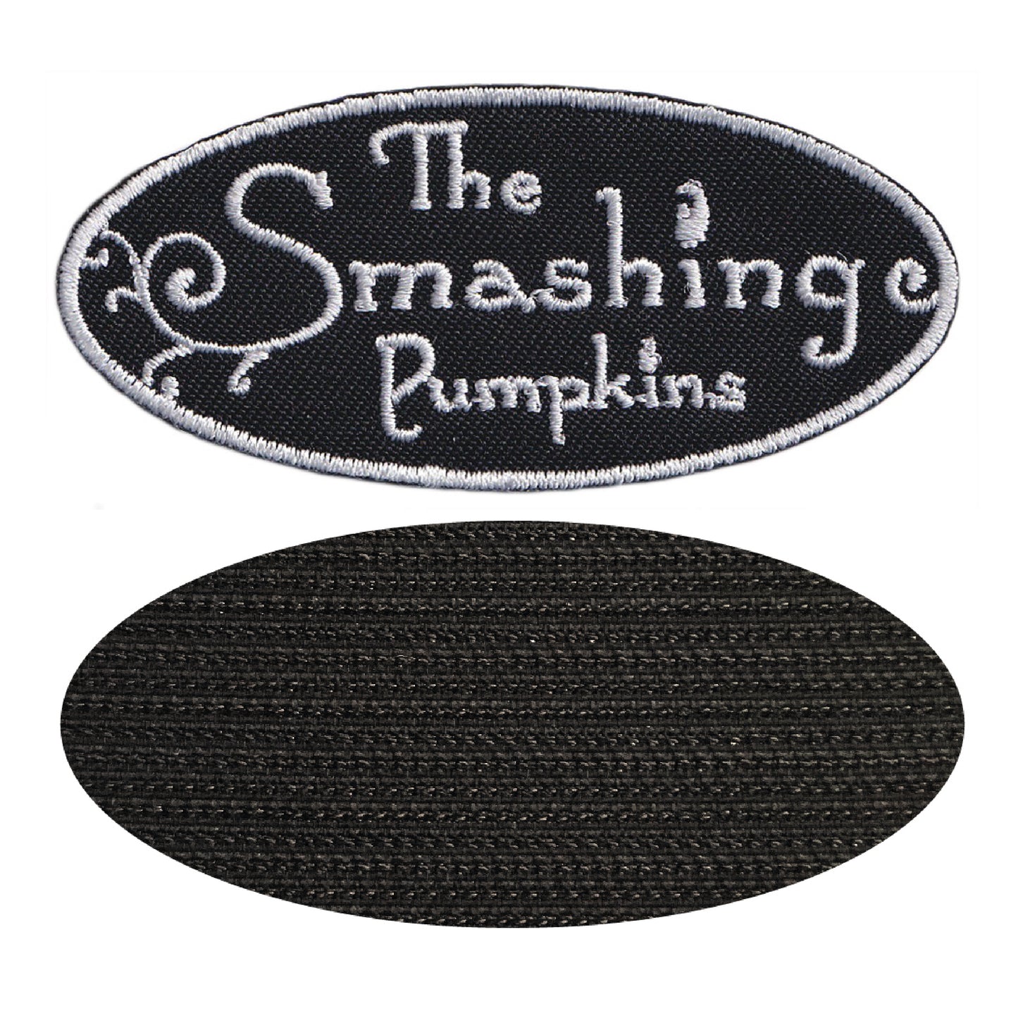 MAXIMUMPATCHES - Smashing Pumpkins - Longueur 8 cm - Ecusson Patch Brodé Avec Scratch Cousu Au Dos + Carré Scratch A Coudre, Face Opposé 10 cm x 10 cm/Groupe Musique Métal Rock Punk Heavy Trash Blues