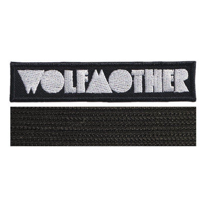 MAXIMUMPATCHES - Wolfmother - 10 cm x 2,2 cm - Ecusson Patch Brodé Avec Scratch Cousu Au Dos + Carré Scratch A Coudre, Face Opposé 10 cm x 10 cm/Groupe Musique Métal Rock Punk Heavy Trash Blues
