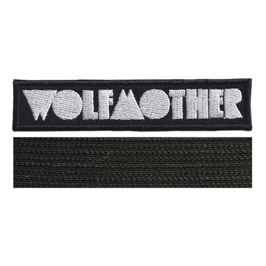 MAXIMUMPATCHES - Wolfmother - 10 cm x 2,2 cm - Ecusson Patch Brodé Avec Scratch Cousu Au Dos + Carré Scratch A Coudre, Face Opposé 10 cm x 10 cm/Groupe Musique Métal Rock Punk Heavy Trash Blues