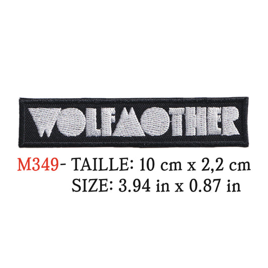 MAXIMUMPATCHES - Ecusson Patch Brodé Thermocollant - 10 cm x 2,2 cm - Wolfmother Groupe Musique Rock Punk Hard Trash Métal Heavy Psychedelic