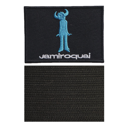 MAXIMUMPATCHES - Jamiroquai - 8,2 cm x 5,7 cm - Ecusson Patch Brodé Avec Scratch Cousu Au Dos + Carré Scratch A Coudre, Face Opposé 10 cm x 10 cm/Groupe Musique Métal Rock Punk Heavy Trash Blues