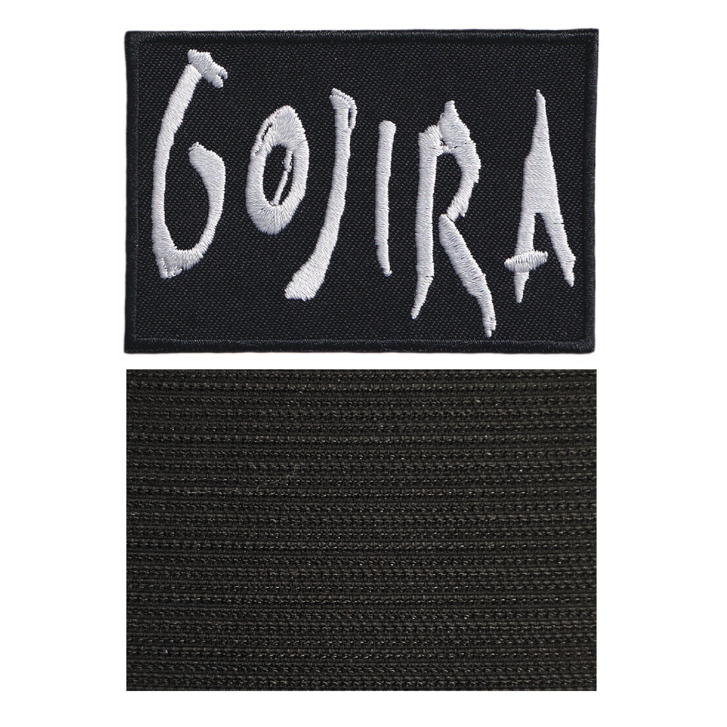 MAXIMUMPATCHES - Gojira - 7,8 m x 5,3 cm - Ecusson Patch Brodé Avec Scratch Cousu Au Dos + Carré Scratch A Coudre, Face Opposé 10 cm x 10 cm/Groupe Musique Métal Rock Punk Heavy Trash Blues