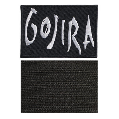 MAXIMUMPATCHES - Gojira - 7,8 m x 5,3 cm - Ecusson Patch Brodé Avec Scratch Cousu Au Dos + Carré Scratch A Coudre, Face Opposé 10 cm x 10 cm/Groupe Musique Métal Rock Punk Heavy Trash Blues