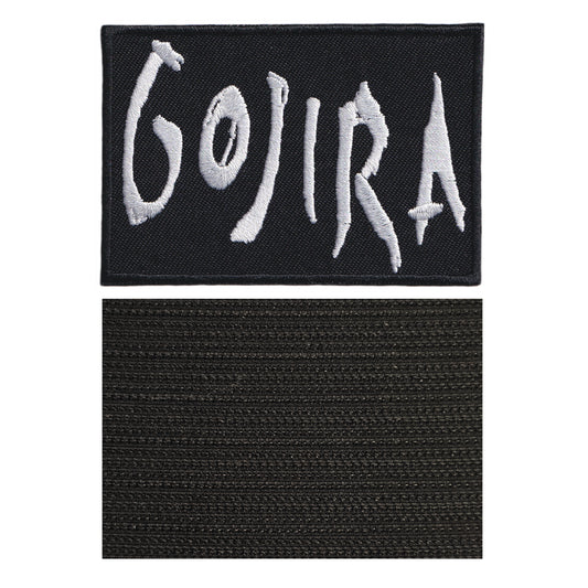 MAXIMUMPATCHES - Gojira - 7,8 m x 5,3 cm - Ecusson Patch Brodé Avec Scratch Cousu Au Dos + Carré Scratch A Coudre, Face Opposé 10 cm x 10 cm/Groupe Musique Métal Rock Punk Heavy Trash Blues