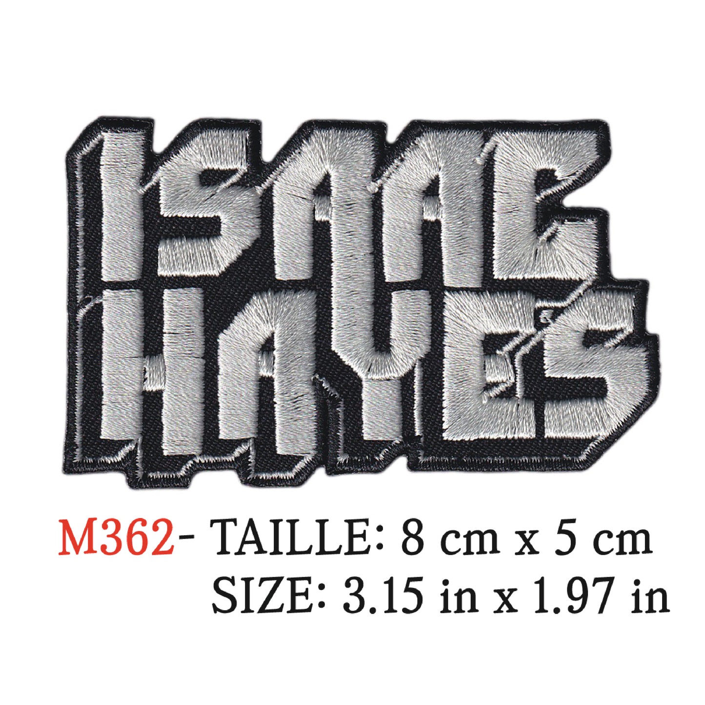 MAXIMUMPATCHES - Ecusson Patch Brodé Thermocollant - 8 cm x 5 cm - Isaac Hayes Groupe Musique Rock Punk Hard Trash Métal Heavy Psychedelic