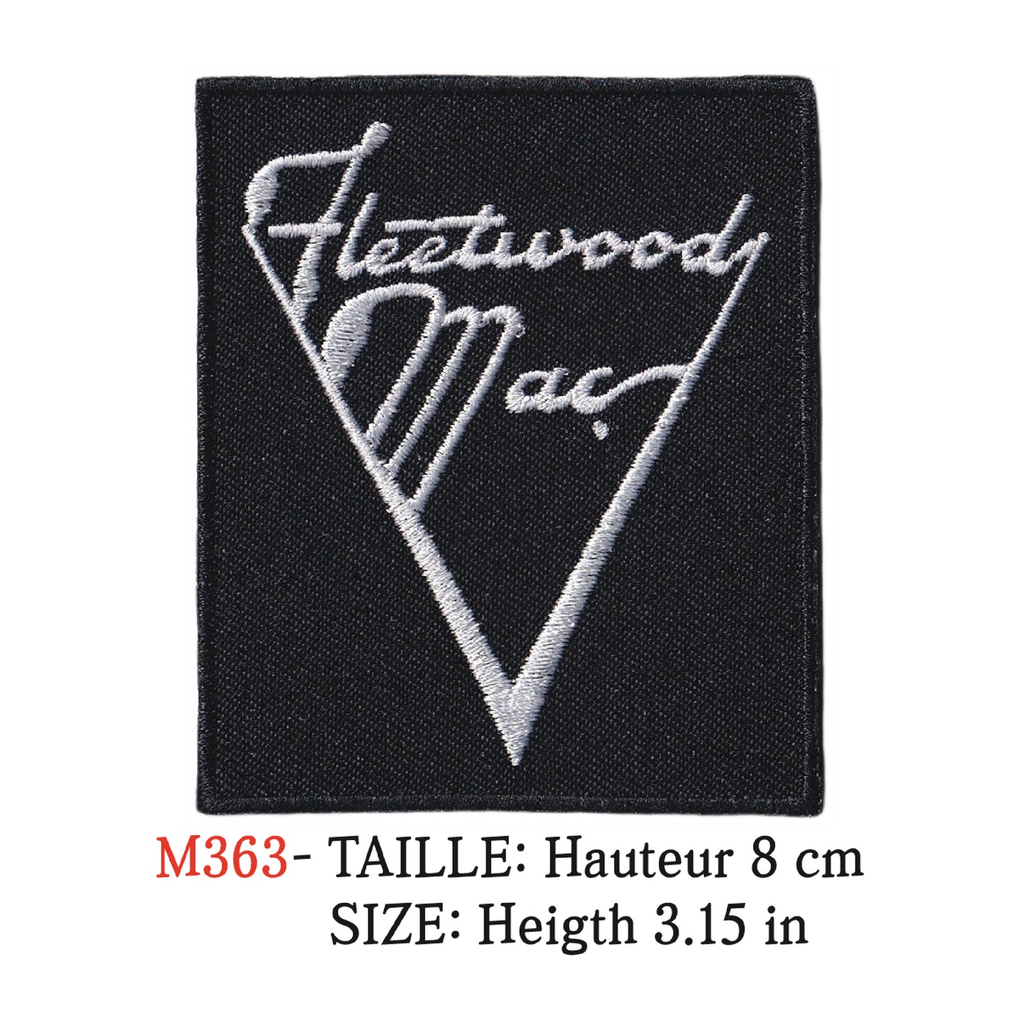 MAXIMUMPATCHES - Ecusson Patch Brodé Thermocollant - Hauteur 8 cm - Groupe Musique Rock Punk Hard Trash Métal Heavy Psychedelic