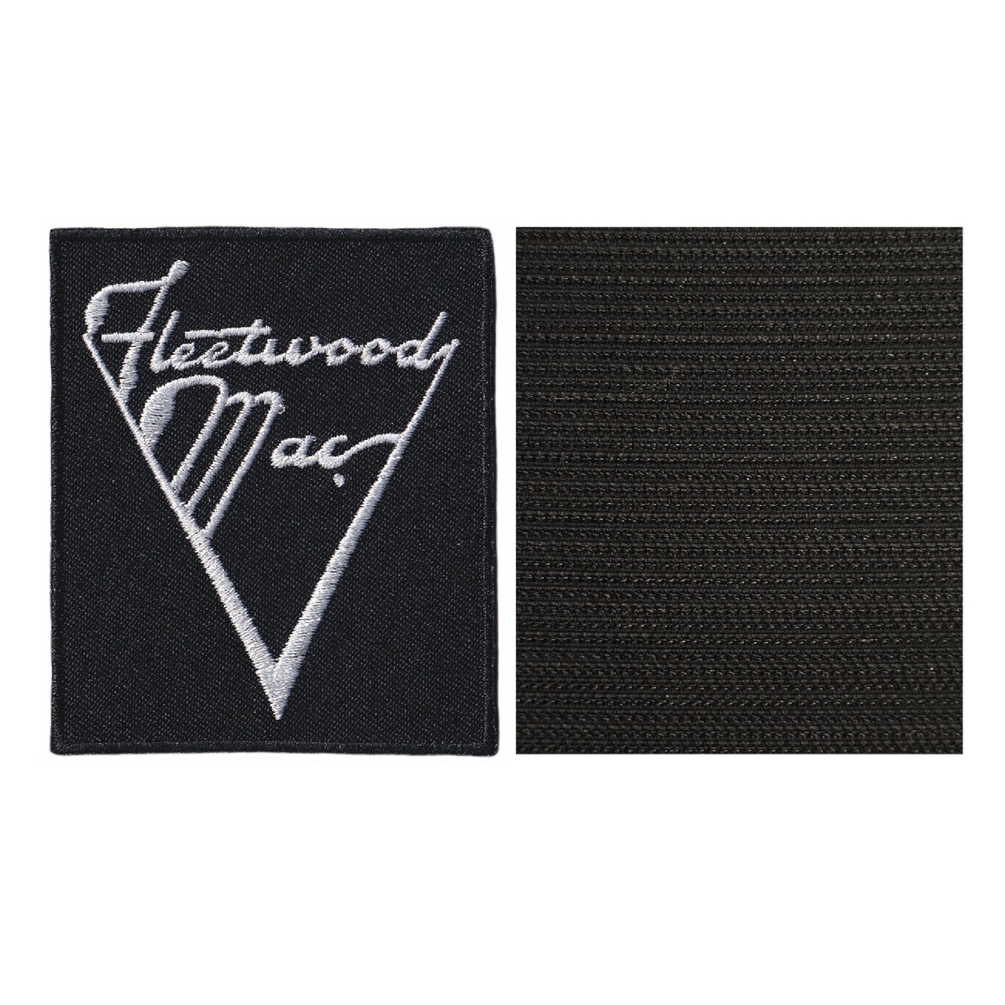 MAXIMUMPATCHES - Fleetwood Mac - Hauteur 8 cm - Ecusson Patch Brodé Avec Scratch Cousu Au Dos + Carré Scratch A Coudre, Face Opposé 10 cm x 10 cm/Groupe Musique Métal Rock Punk Heavy Trash Blues