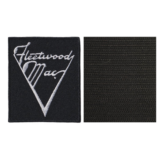 MAXIMUMPATCHES - Fleetwood Mac - Hauteur 8 cm - Ecusson Patch Brodé Avec Scratch Cousu Au Dos + Carré Scratch A Coudre, Face Opposé 10 cm x 10 cm/Groupe Musique Métal Rock Punk Heavy Trash Blues