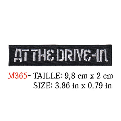 MAXIMUMPATCHES - Ecusson Patch Brodé Thermocollant - 9,8 cm x 2 cm - At The Drive In Groupe Musique Rock Punk Hard Trash Métal Heavy Psychedelic