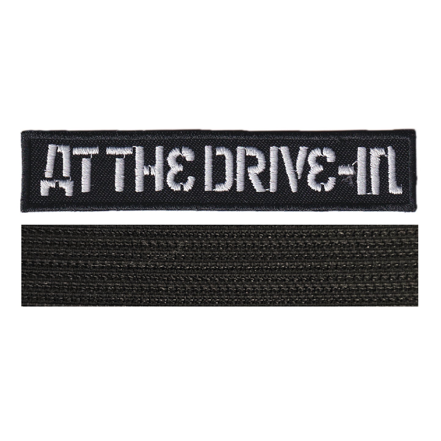 MAXIMUMPATCHES - At The Drive In - 9,8 cm x 2 cm - Ecusson Patch Brodé Avec Scratch Cousu Au Dos + Carré Scratch A Coudre, Face Opposé 10 cm x 10 cm/Groupe Musique Métal Rock Punk Heavy Trash Blues