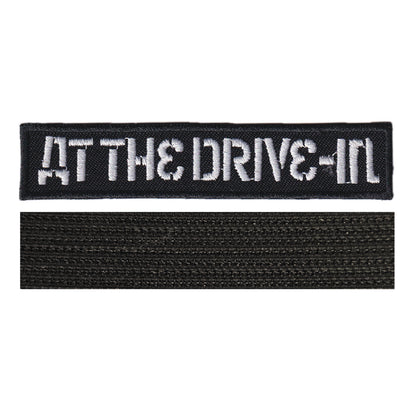 MAXIMUMPATCHES - At The Drive In - 9,8 cm x 2 cm - Ecusson Patch Brodé Avec Scratch Cousu Au Dos + Carré Scratch A Coudre, Face Opposé 10 cm x 10 cm/Groupe Musique Métal Rock Punk Heavy Trash Blues