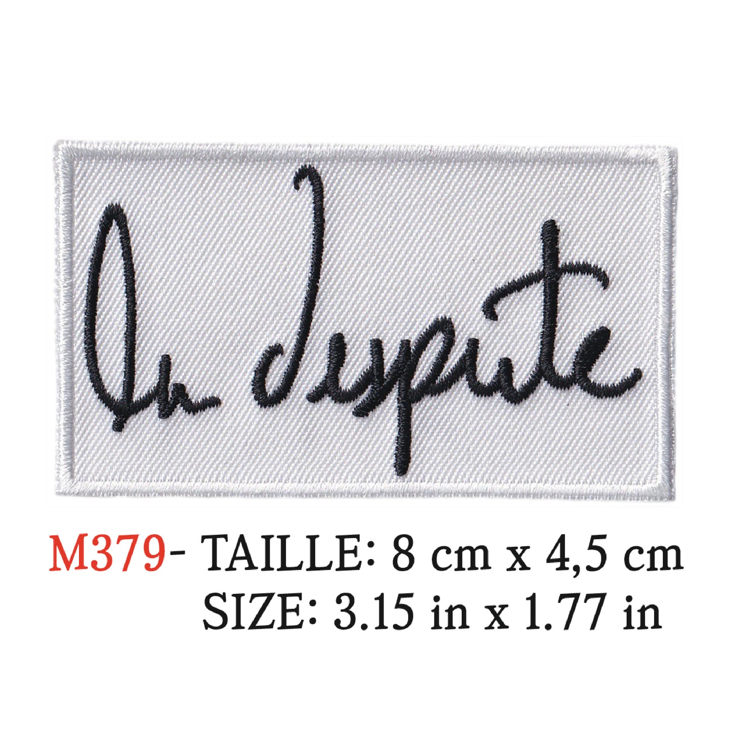 MAXIMUMPATCHES - Ecusson Patch Brodé Thermocollant - 8 cm x 4,5 cm - La Dispute Groupe Musique Rock Punk Hard Trash Métal Heavy Psychedelic