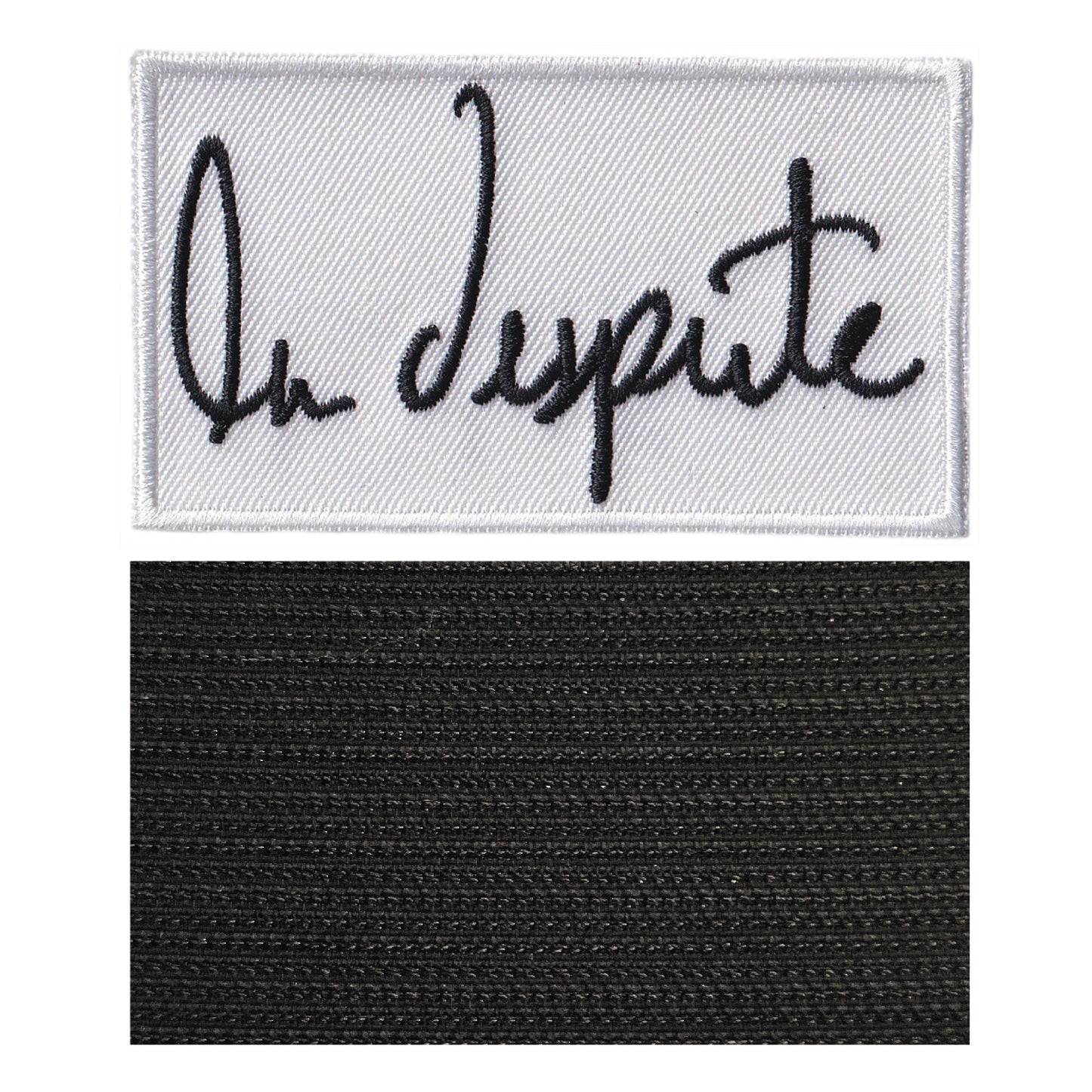 MAXIMUMPATCHES - La dispute - 8 cm x 4,5 cm - Ecusson Patch Brodé Avec Scratch Cousu Au Dos + Carré Scratch A Coudre, Face Opposé 10 cm x 10 cm/Groupe Musique Métal Rock Punk Heavy Trash Blues