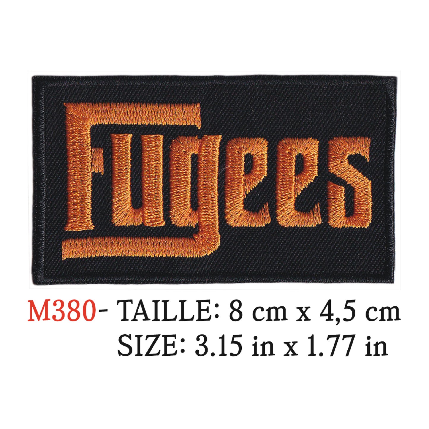 MAXIMUMPATCHES - Ecusson Patch Brodé Thermocollant - 8 cm x 4,5 cm - Fugees Groupe Musique Rock Punk Hard Trash Métal Heavy Psychedelic Hip Hop Rap Rnb