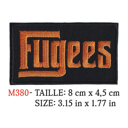 MAXIMUMPATCHES - Ecusson Patch Brodé Thermocollant - 8 cm x 4,5 cm - Fugees Groupe Musique Rock Punk Hard Trash Métal Heavy Psychedelic Hip Hop Rap Rnb