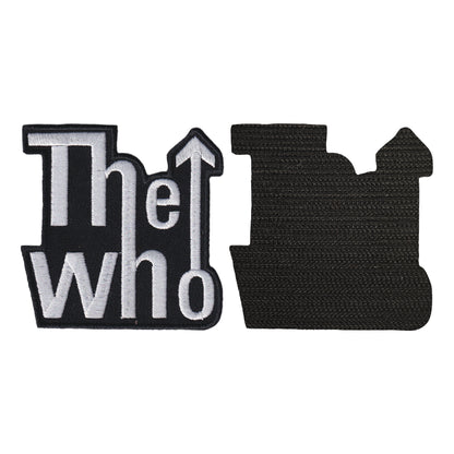 MAXIMUMPATCHES - The Who - 7,8 cm x 7,8 cm - Ecusson Patch Brodé Avec Scratch Cousu Au Dos + Carré Scratch A Coudre, Face Opposé 10 cm x 10 cm/Groupe Musique Métal Rock Punk Heavy Trash Blues