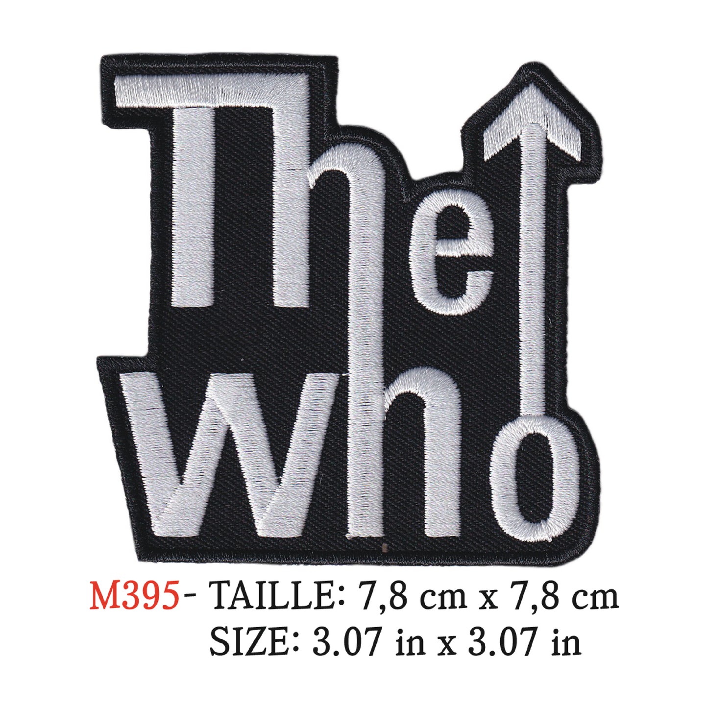 MAXIMUMPATCHES - Ecusson Patch Brodé Therrmocollant - 7,8 cm x 7,8 cm - The Who Groupe Musique Rock Punk Hard Trash Métal Heavy Psychedelic