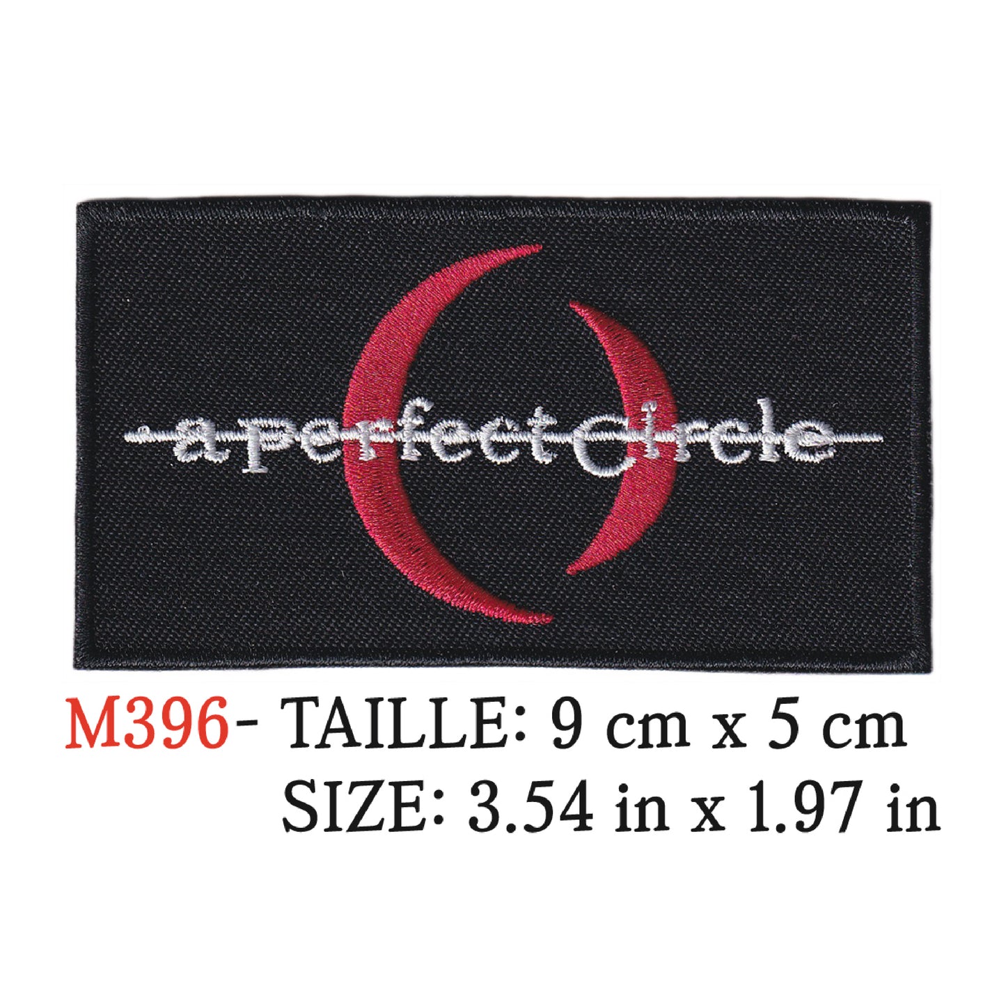 MAXIMUMPATCHES - Ecusson Patch Brodé Therrmocollant - 9 cm x 5cm - A Perfect Circle Groupe Musique Rock Punk Hard Trash Métal Heavy Psychedelic